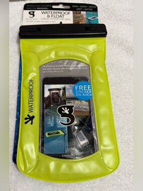 Waterproof Floating Phone Dry Bag - Neon Lime